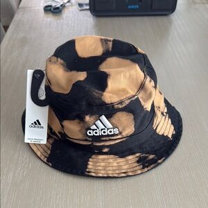 Adidas Black and Tan Tie-Dye Bucket Hat